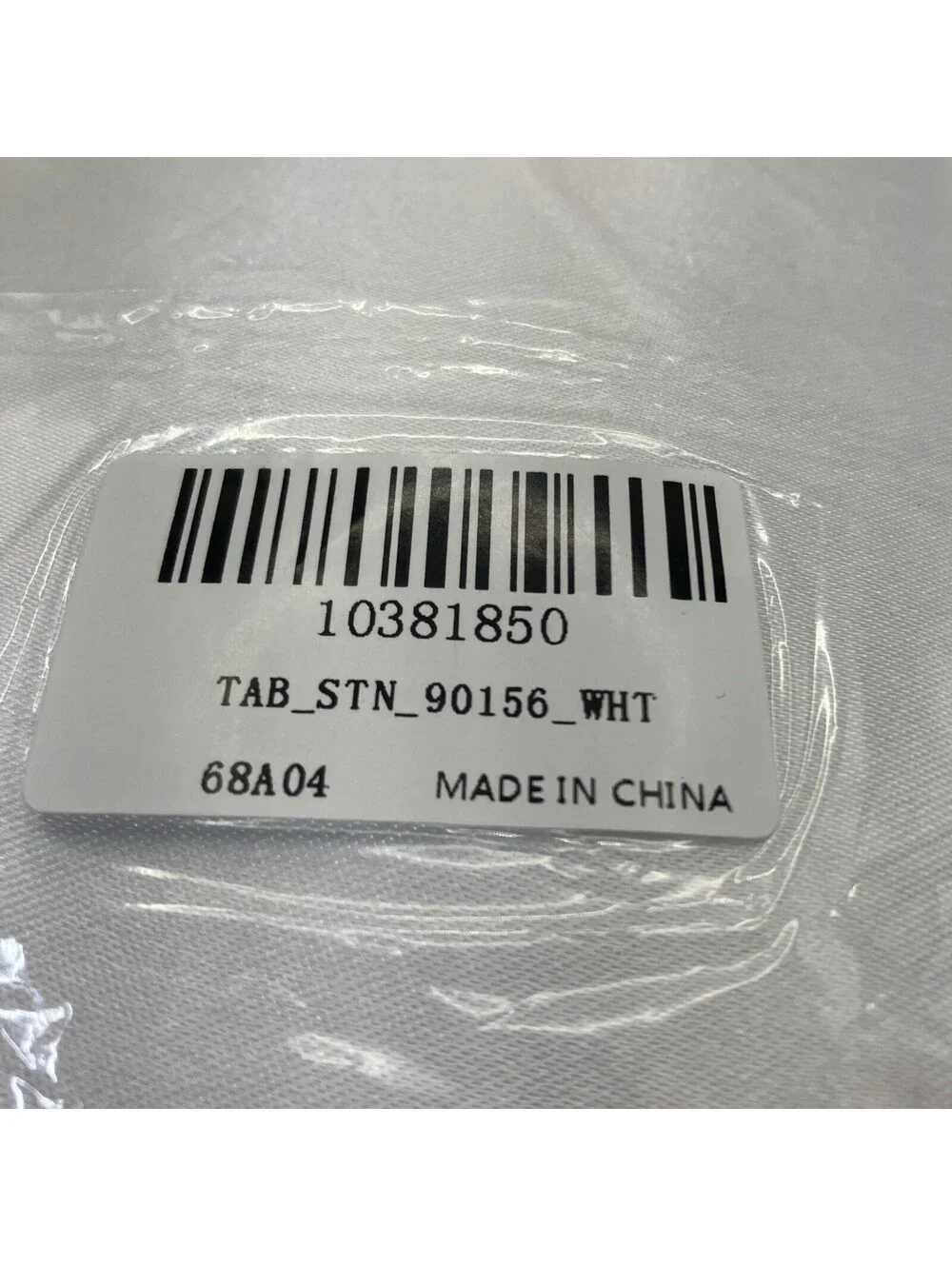90x132-Inch White Rectangle Satin Tablecloth Table Cover Linens for Wedding